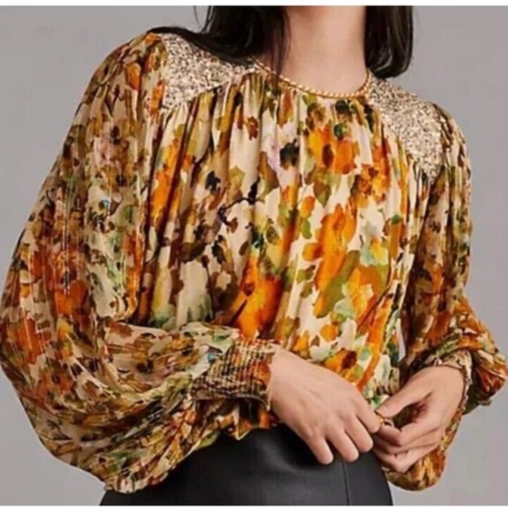 Autumn Floral Women's Blouse
